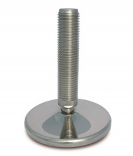 Stainless steel feet – heavy load – Stainless steel adjustable feet Ø 160, 30° tilting screw
